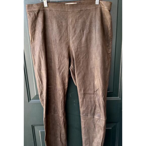 Banana Republic Heritage Collection Genuine Lamb Leather Leggings, Size 16 - Picture 1 of 6
